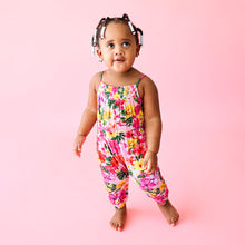 Posh Peanut Smocked Spaghetti Jumpsuit with Snaps - Malana