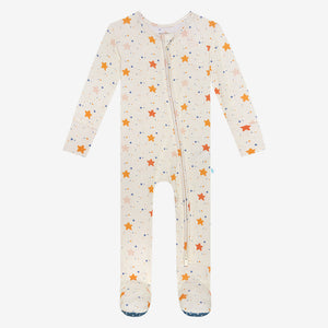 Posh Peanut Footie Zippered One Piece - Jetson