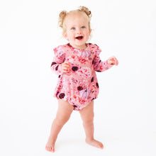 Posh Peanut Long Sleeve Ruffled Bubble Romper - Liliana