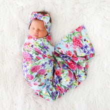 Posh Peanut Infant Swaddle and Headwrap Set - Hadley