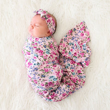 Posh Peanut Infant Swaddle and Headwrap Set - Pixie