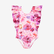 Posh Peanut One Piece Ruffled Flutter Sleeve Swimsuit - Amira