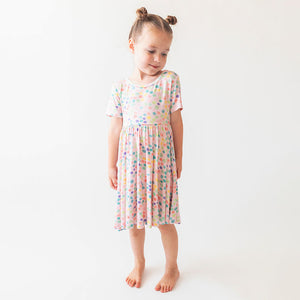 Posh Peanut Short Sleeve Basic Twirl Dress - Estelle