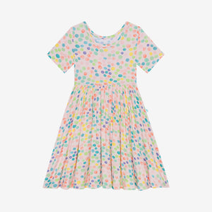 Posh Peanut Short Sleeve Basic Twirl Dress - Estelle