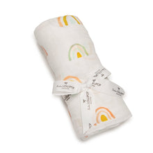 Loulou Lollipop Muslin Swaddle - Pastel Rainbow