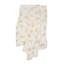 Loulou Lollipop Muslin Swaddle - Pastel Rainbow