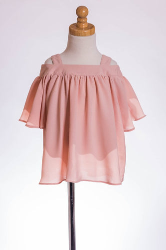 ML Kids Cold Shoulder Tunic - Blush - Bloom Kids Collection - ML Kids