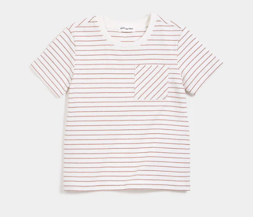 Miles the Label Sandstone Dobby Striped T-Shirt