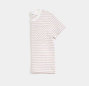 Miles the Label Sandstone Dobby Striped T-Shirt