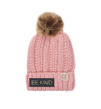 BE Kind CC Pom Beanies