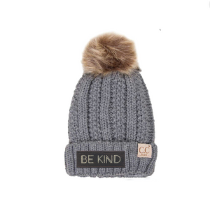 BE Kind CC Pom Beanies