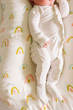 Loulou Lollipop Muslin Swaddle - Pastel Rainbow