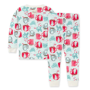 Burt's Bees Mugs of Happiness Tee & Pant PJ Set