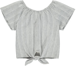 Vignette Esme Tie Top - Grey