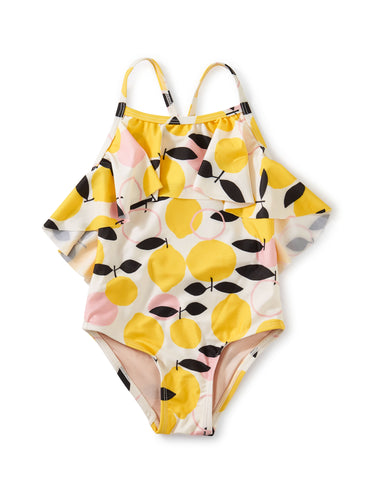 Tea Collection Flutter One-Piece Swimsuit - Lemon Drop