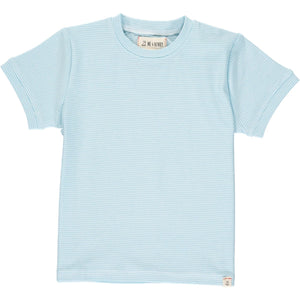 Me & Henry Camber Tee - Blue Micro Stripe