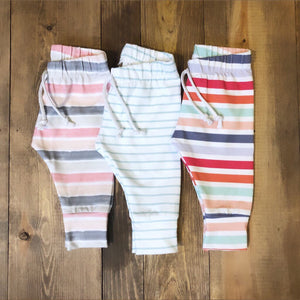 Made by Molly Legging - Mint Stripe - Bloom Kids Collection - Made by Molly