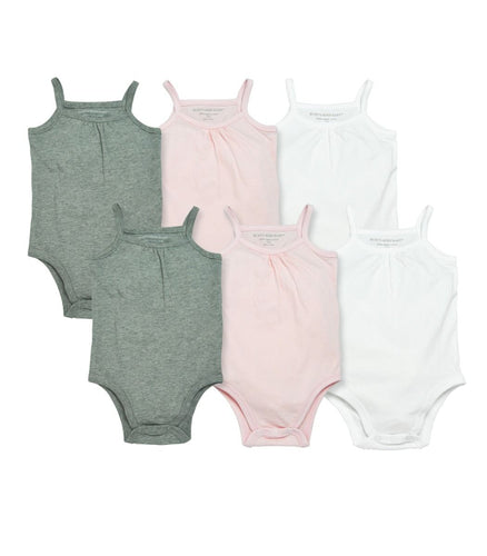 Burt's Bees Set of 6 Solid Camisole Bodysuits - Multi - Bloom Kids Collection - Burt's Bees