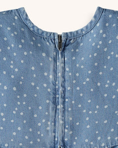 Splendid Baby Girl Dot Dress Set - Chambray - Bloom Kids Collection - Splendid