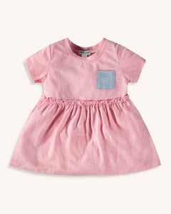 Splendid Baby Girl Melange Slub Dress - Barefoot Pink - Bloom Kids Collection - Splendid