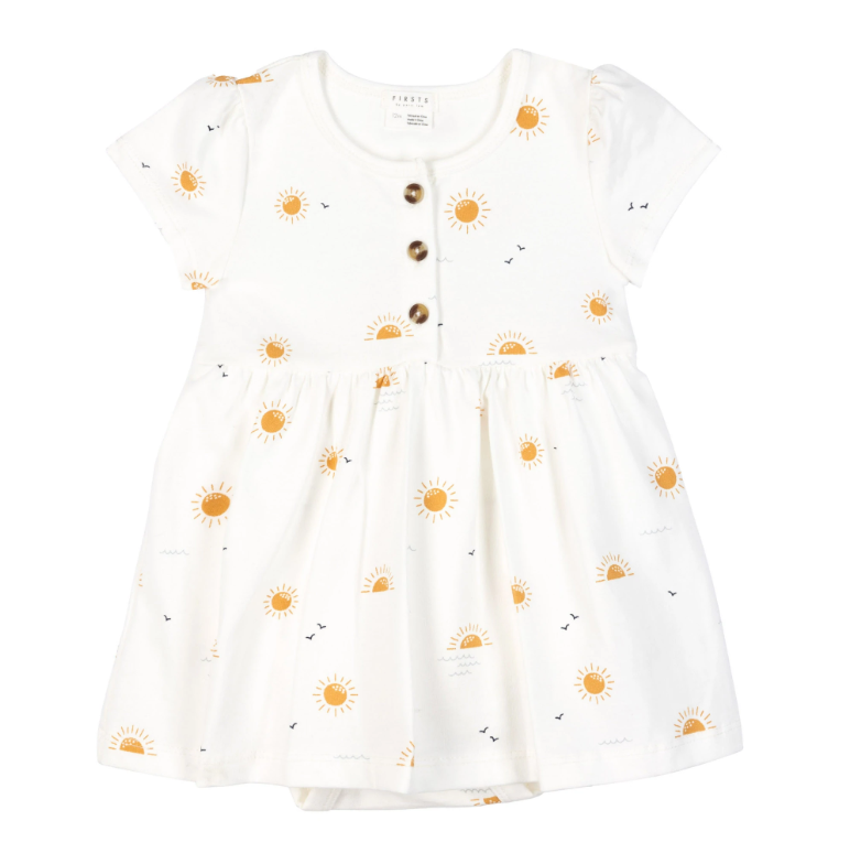 Petit Lem Skirted Romper - Sunny Skies